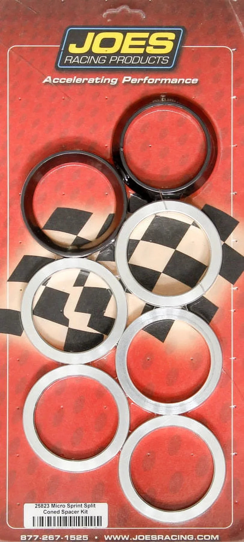 JOES Racing Products 25823 MICRO SPRINT SPLIT CONED SPACER KIT - SPLIT CONED PAIR, (4)- 1/4" (1) - 1/2")