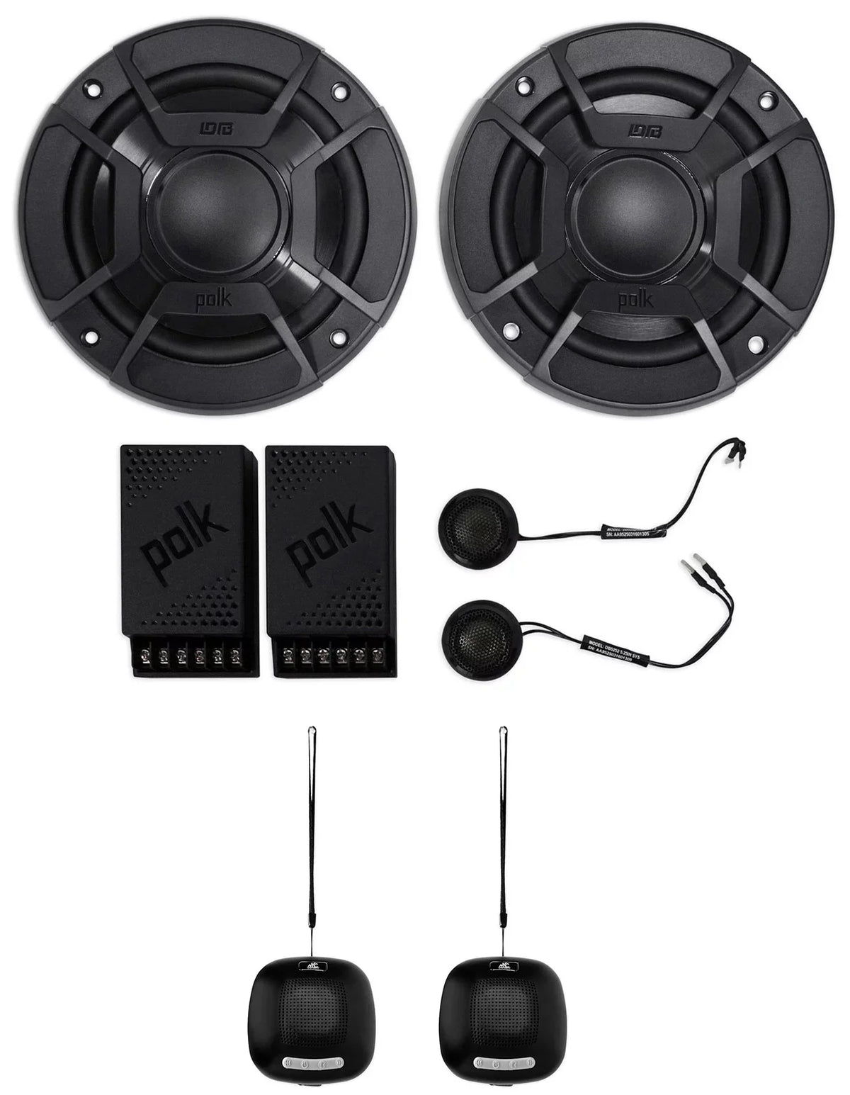 Polk Audio DB5252 5.25" 600w Component Car/Marine Speakers+2) Speaker
