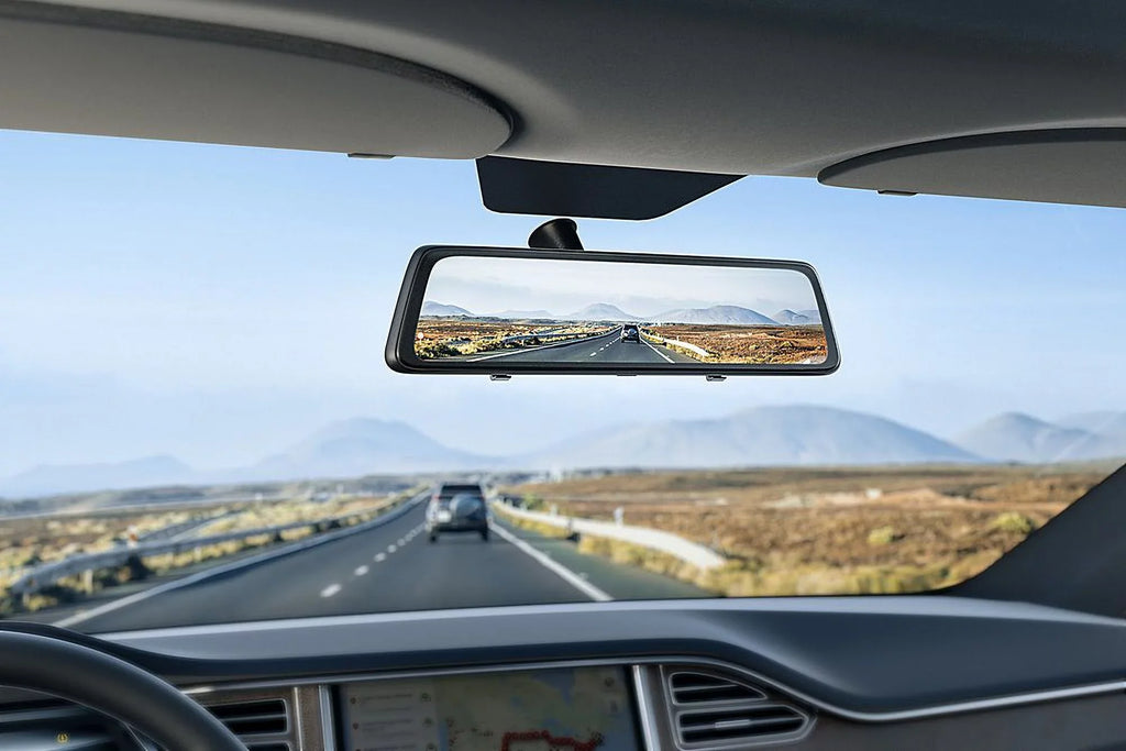 2.5K 12" Mirror Dash Cam - Vantop H612X Front & Rear View Dual Dash Camera, IPS Touch Monitor Voice Control Cars Mirror Camera w/Night Vision Parking Monitor, Black