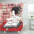 Libin Delta Chipset is The Torch of Sigma Theta Sorority Shower Curtain 66x72 inch