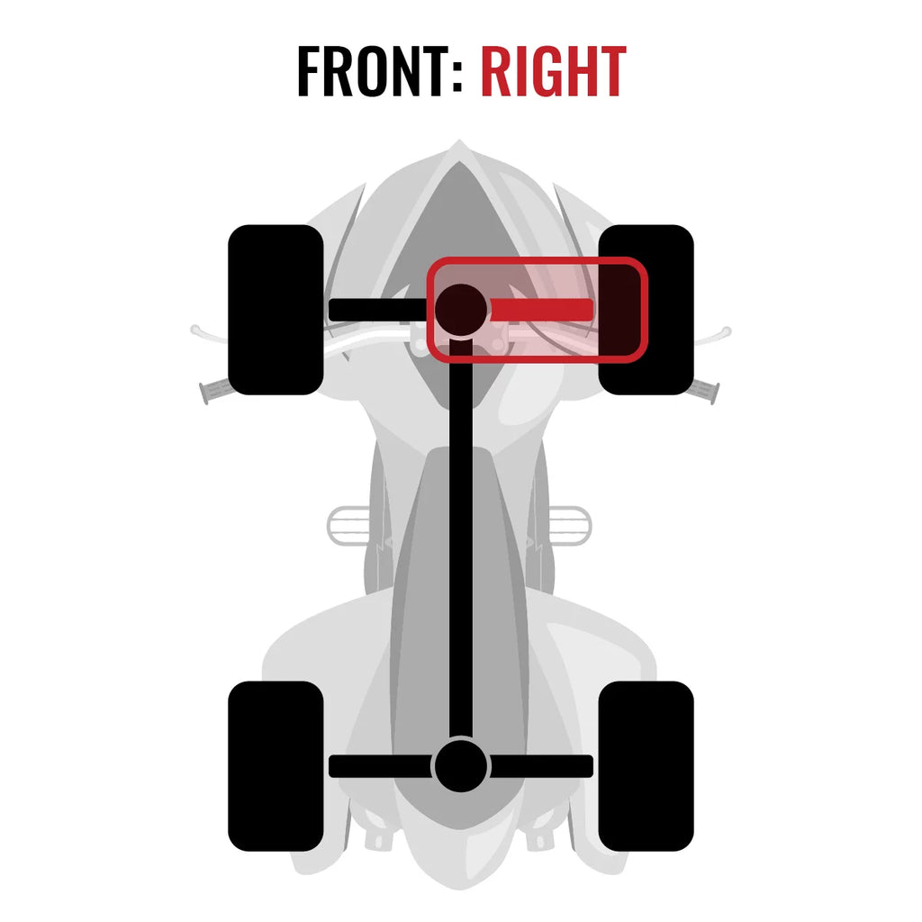 Sixity XT Front Right Axle compatible with Can-Am Commander 1000 2015 - MAX 1000 DPS XT 4X4