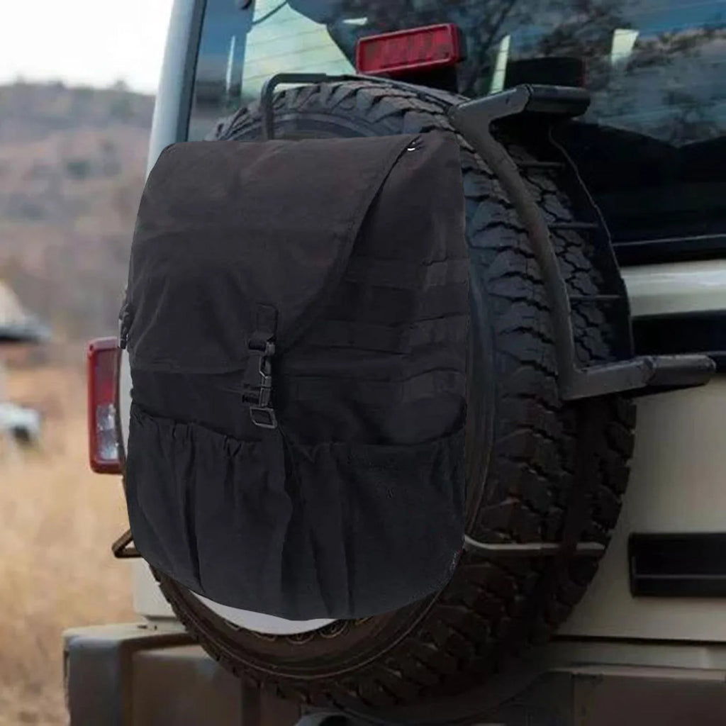 Spare Tire Trash Bag Backpack Large Capacity Equipment Holder Organizer Cargo Storage Bag for SUV UTV Car