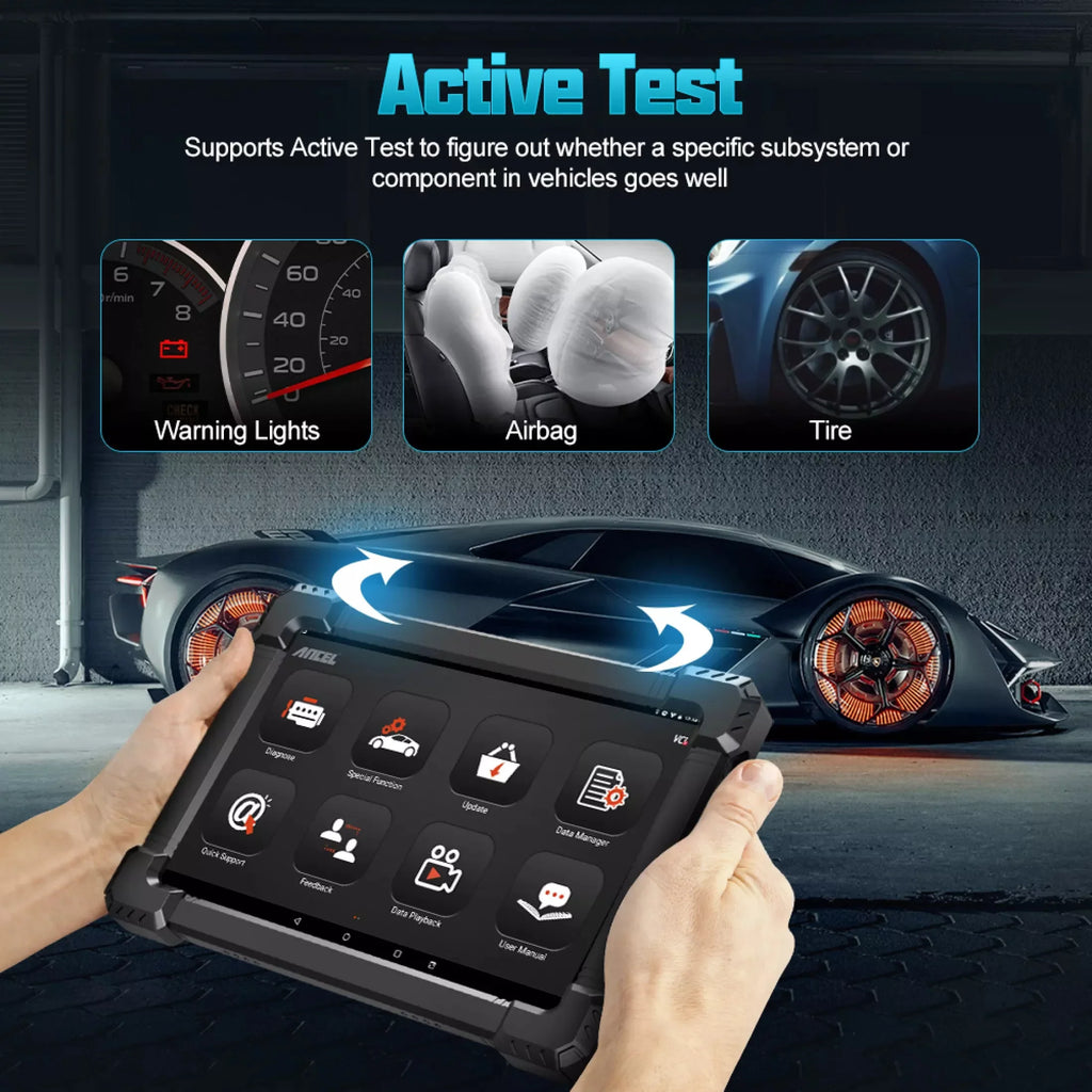 ANCEL X7 OBD2 Scanner Wireless Bluetooth Car Full System Scanner with 10 Reset Services Advanced Automotive Diagnostic Tool OBDII Code Reader Active Test ECU Coding for VW AUDI OBD EOBD OBD2 12V Cars