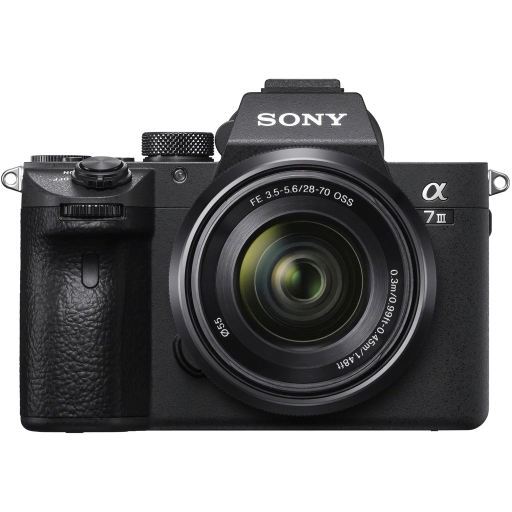 a7 III Mirrorless Full Frame Camera Body with 28-70mm F3.5-5.6 OSS Lens ILCE-7M3K/B Double Battery Content Creator Bundle with Deco Gear Photography Backpack + 64GB Card + External Charger Kit