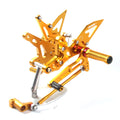 Arashi (Version 2.2) Rearsets for Kawasaki Ninja 400 / Z400/ EX400 / ABS/ KRT Edition 2018 - 2023 Motorcycle Accessories Adjustable Footrests FootPegs Rear Sets Gold 2019 2020 2021 2022