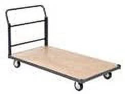 Global Industrial Steel Bound Wood Deck Platform Truck - Blue - Capacity 1400 lbs