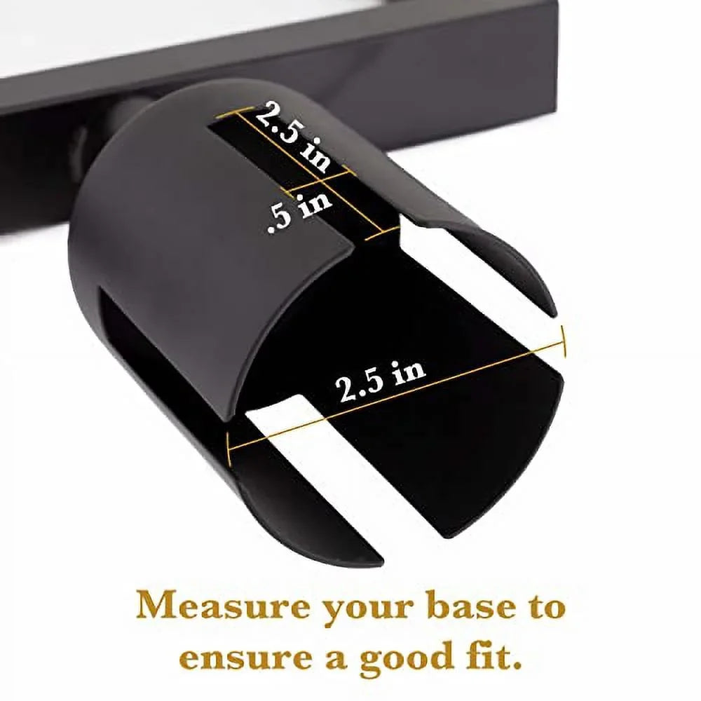 8.5" x 11" Stanchion Sign Holder - Double-Sided Black Metal Portrait Frame for 2" Diameter Retractable Belt Stanchions by Pudgy Pedro's Party Supplies
