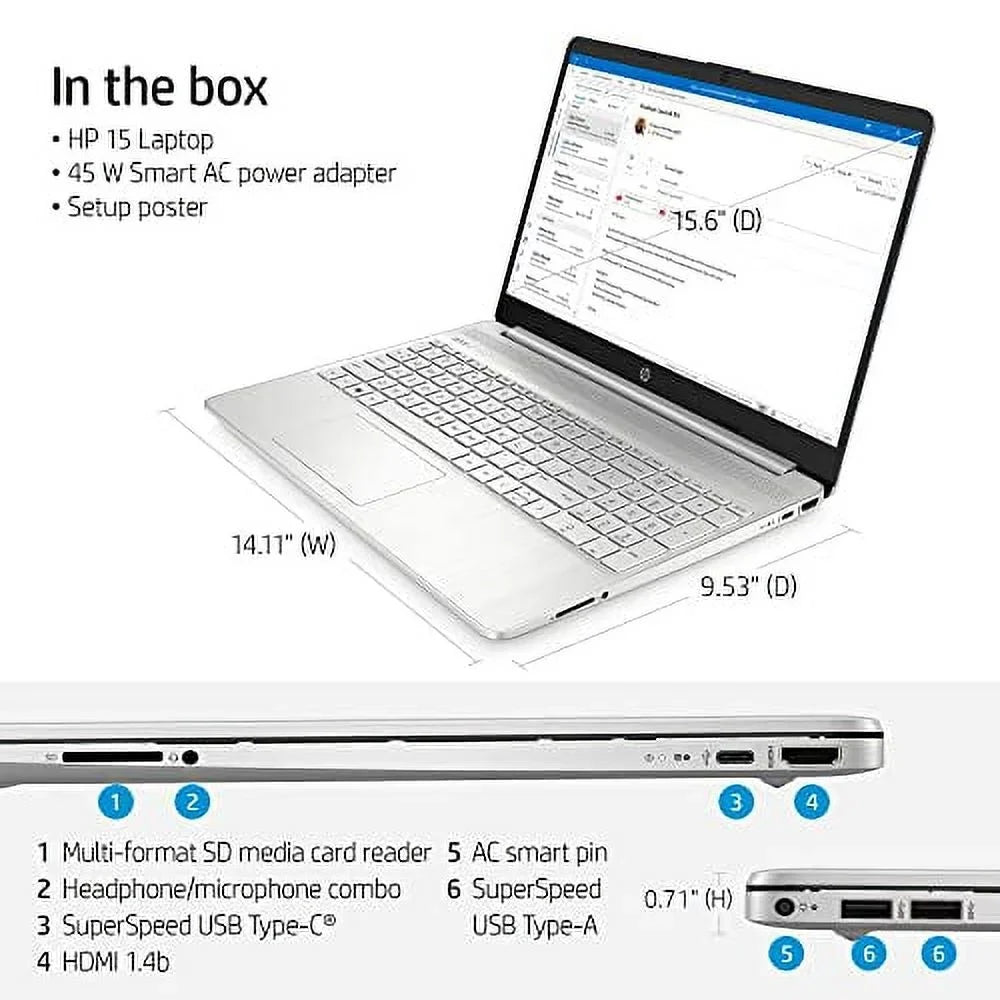 2023 Newest 15.6’’ FHD Monitor Portable computer Quad Core i5-1135G7 (Beat i7-1065G7,Upto 4.2GHz), Iris Xe Graphics, 8GB RAM, 512GB SSD, HD Webcam, WiFi 6, 9+ Hours Battery, Winows 11+Marxsolcables