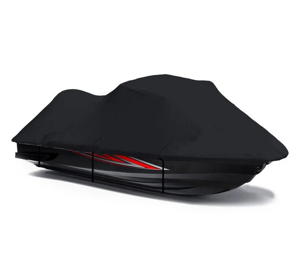 BLACK 600 DENIER JetSki Cover Compatible for Kawasaki 750 STX 1994 1995 1996 1997 1998 Jet Ski Liquid Cover