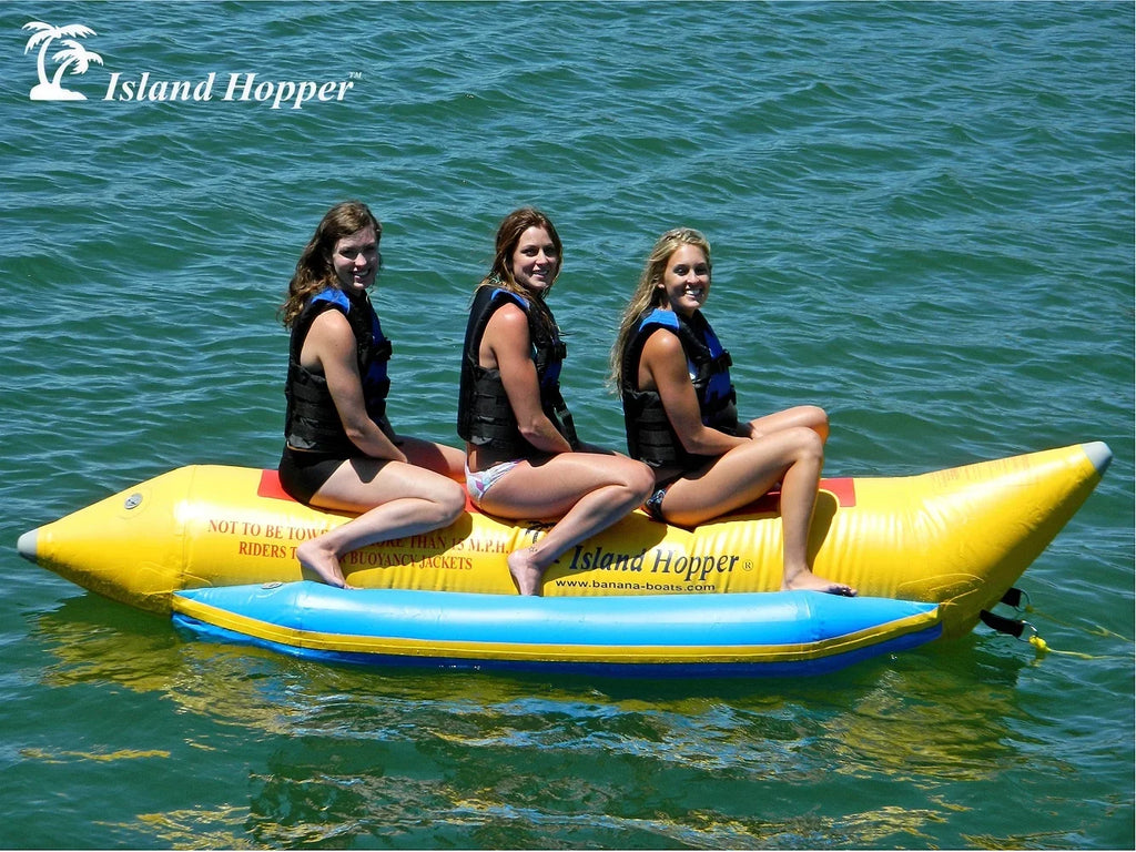 Aqua Sports 420-3 3 Passenger 13 feet in-line Seats Island Hopper Recreational Banana Liquid Sled