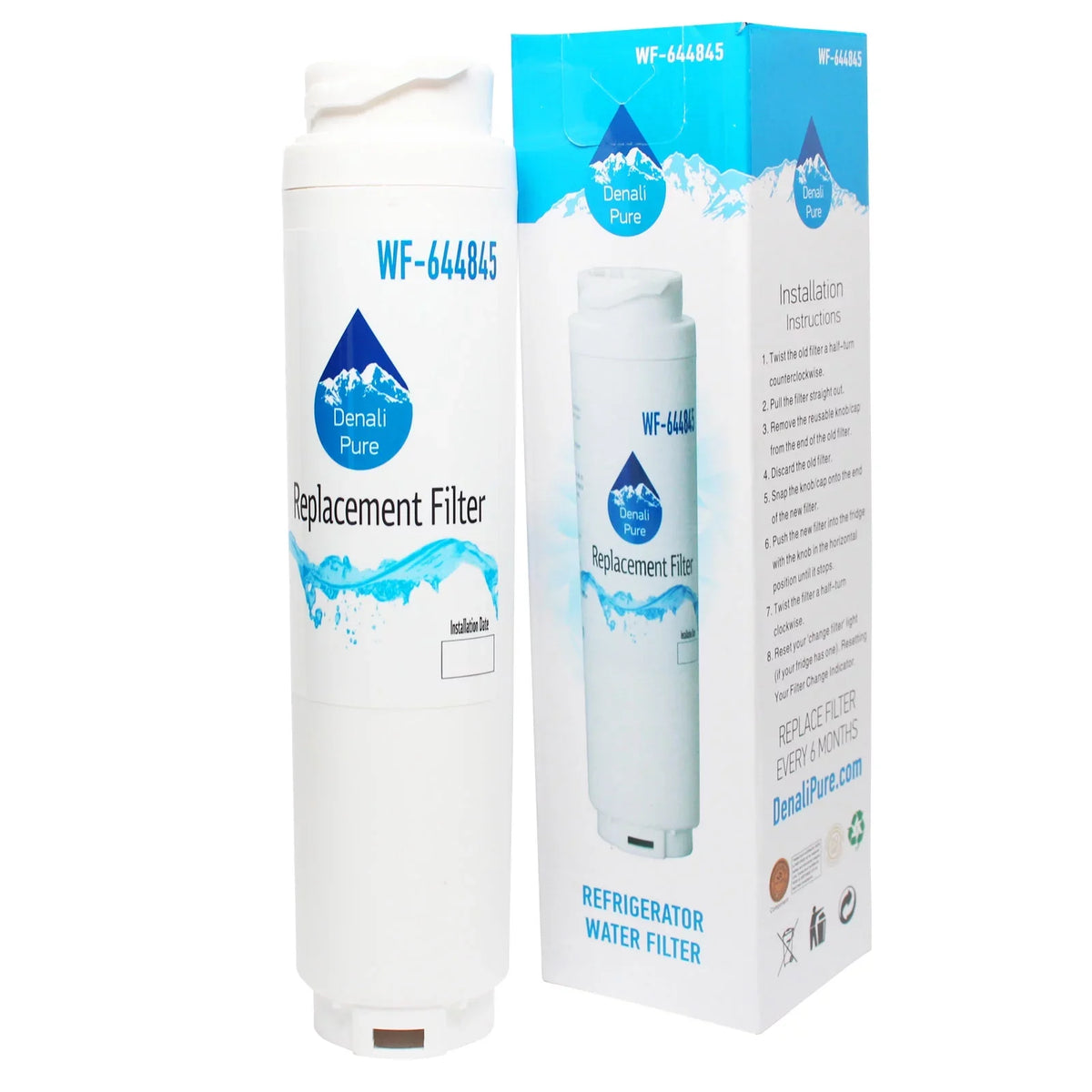 2-Pack Replacement for Bosch RWF1110 Refrigerator Fluid Filter - Compatible with Bosch RWF1110 Fridge Liquid Filter Cartridge