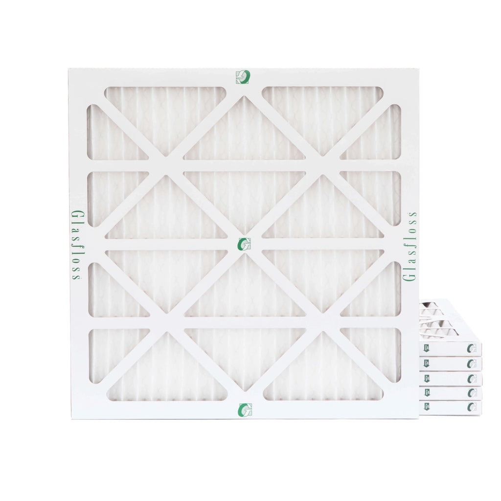 14x14x1 MERV 13 Pleated AC Furnace Air Filters by Glasfloss Industries. 6 Pack