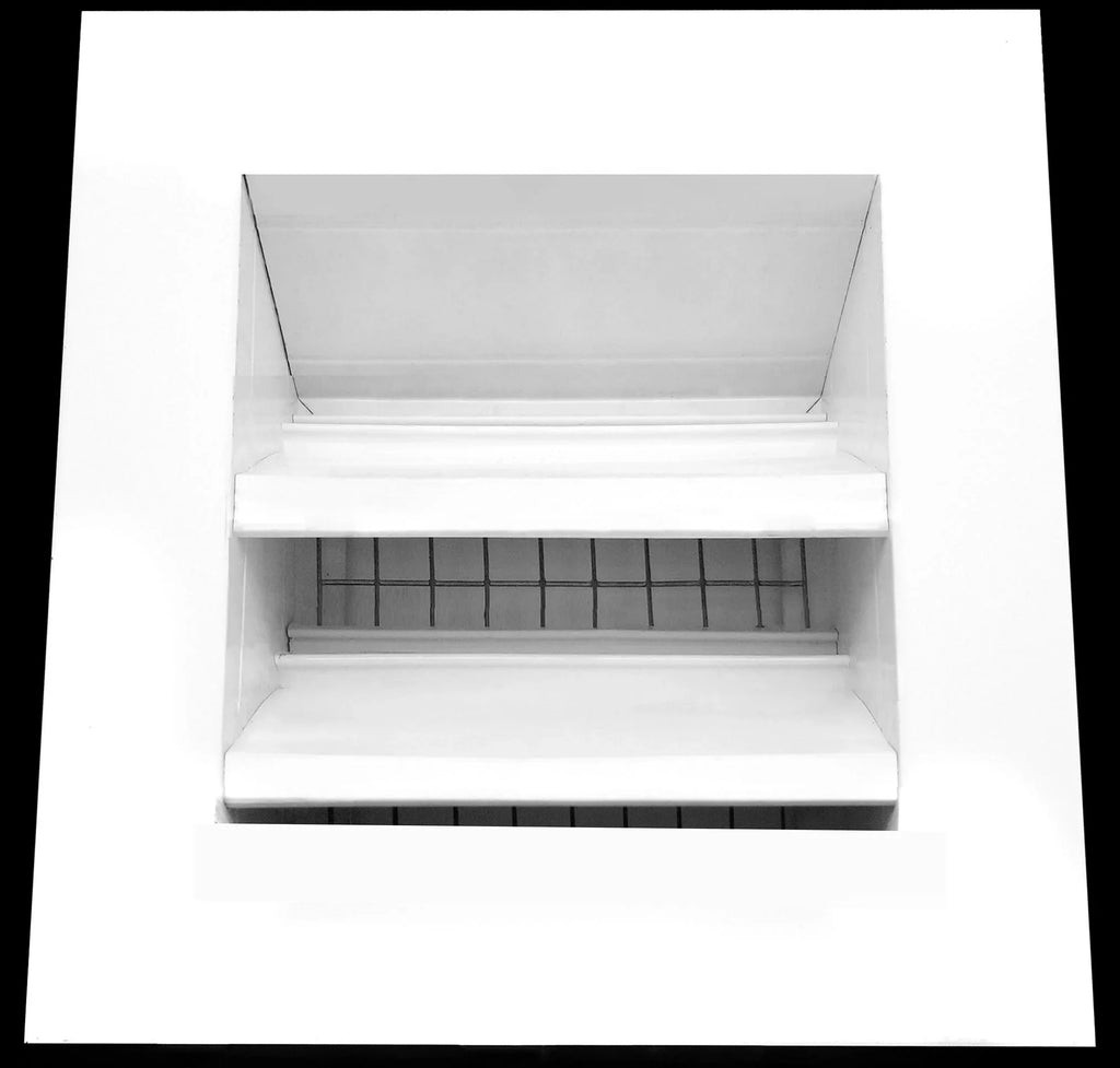 6"w X 6"h Aluminum Exterior Vent for Walls & Crawlspace - Rain & Liquid Air Vent with Display Mesh - HVAC Grille - White [Outer Dimensions 7.5”w x 7.5”h]