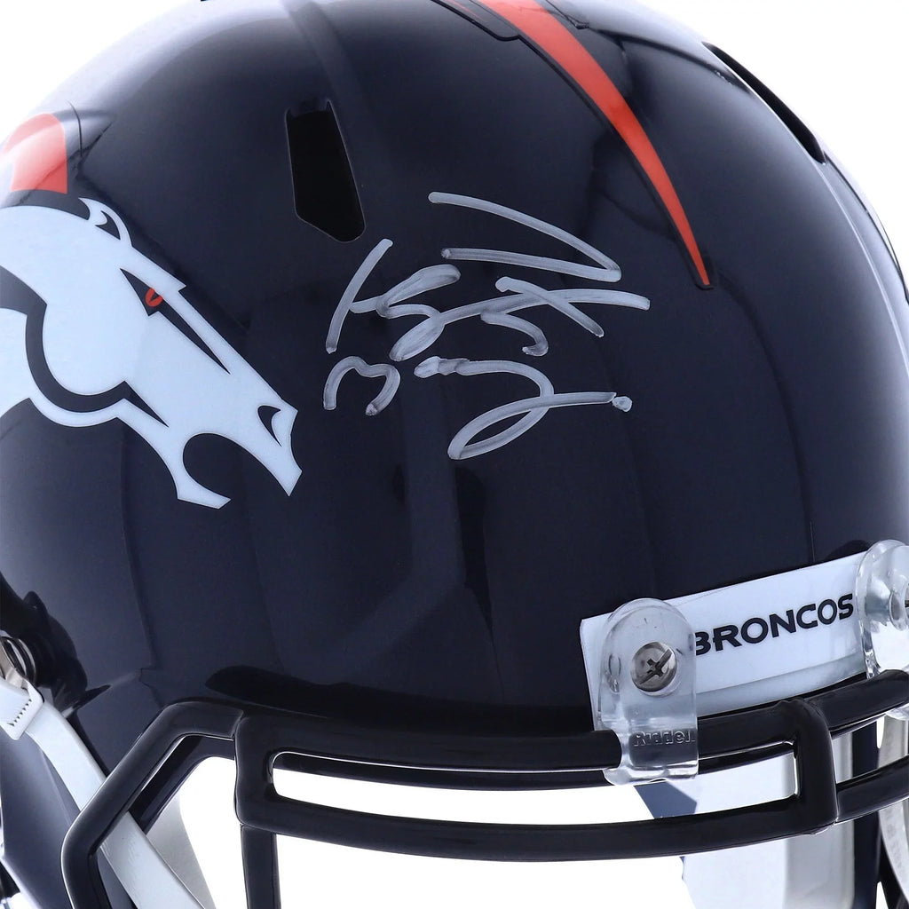 Peyton Manning Denver Broncos Autographed Riddell Speed Replica Helmet - Fanatics Authentic Certified