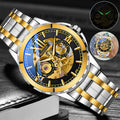 Men Luxury Watch Automatic Mechanical Stainless Steel Business Fluid Wrist