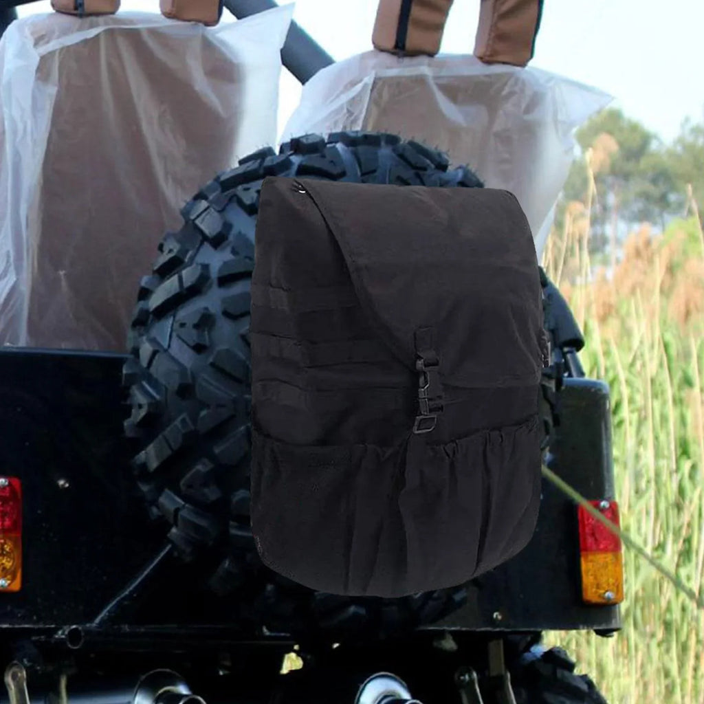 Spare Tire Trash Bag Backpack Large Capacity Equipment Holder Organizer Cargo Storage Bag for SUV UTV Car