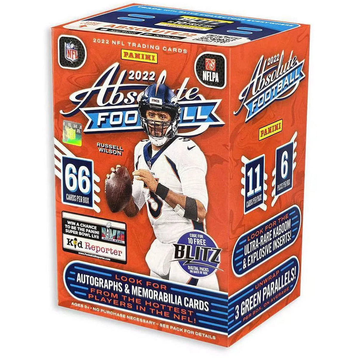2022 Absolute NFL® Football Blaster Box by Panini® (Factory Sealed)