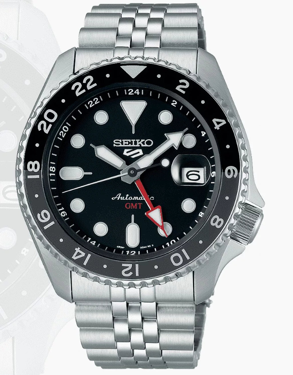 Men's Seiko 5 GMT Diver's SKX Automatic Steel Watch SSK001