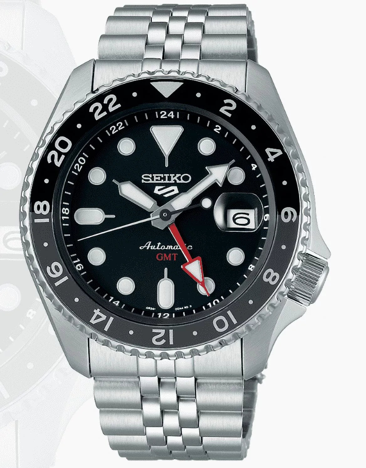 Men's Seiko 5 GMT Diver's SKX Automatic Steel Watch SSK001