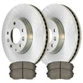 AutoShack Front Brake Rotors and Ceramic Pads Kit Driver and Passenger Side Replacement for 2007 2008 2009 2010 2011 2012 Mazda CX-7 2.3L 2.5L AWD FWD
