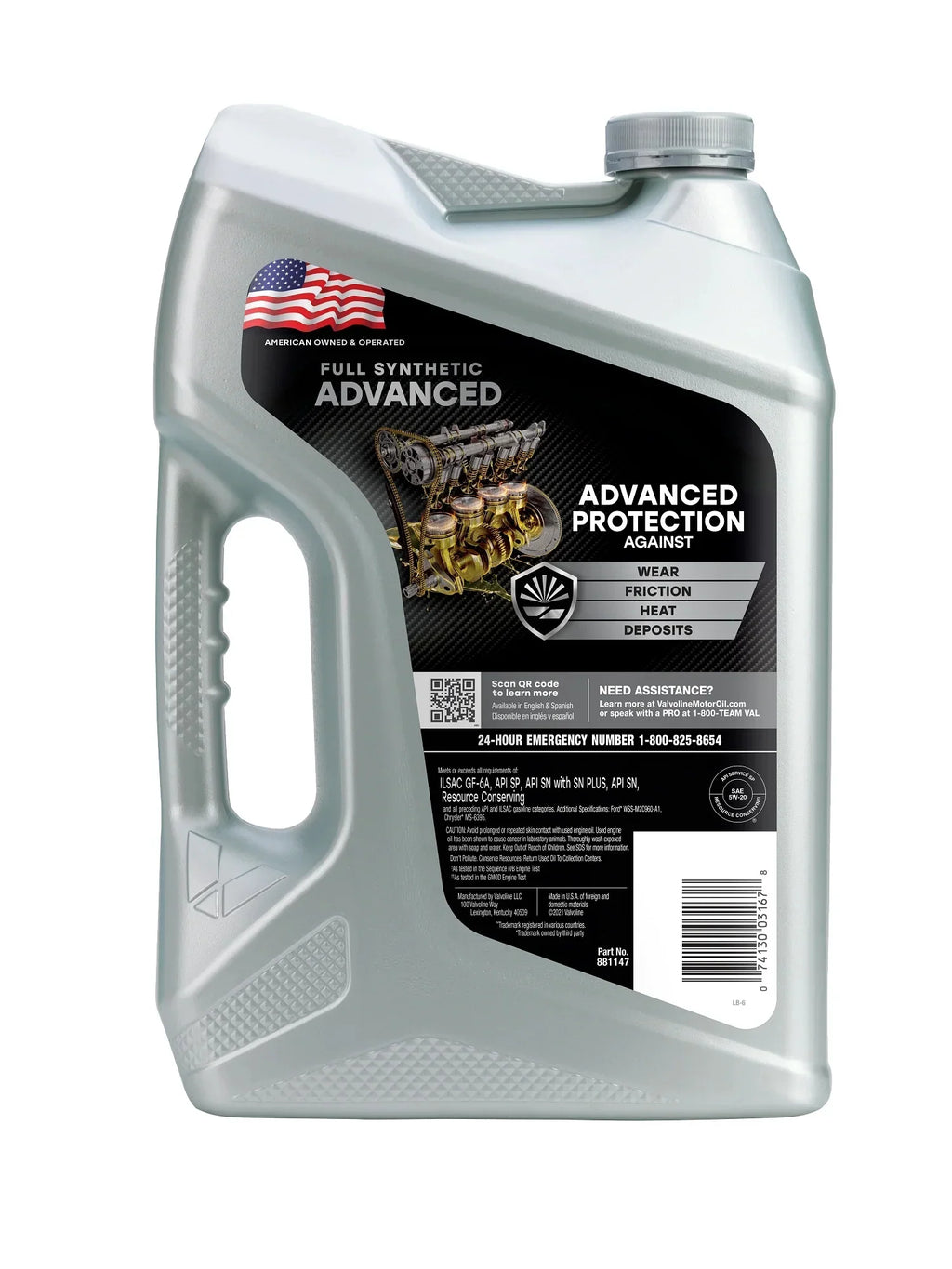 Valvoline Advanced Full Synthetic Motor Oil SAE 5W-20