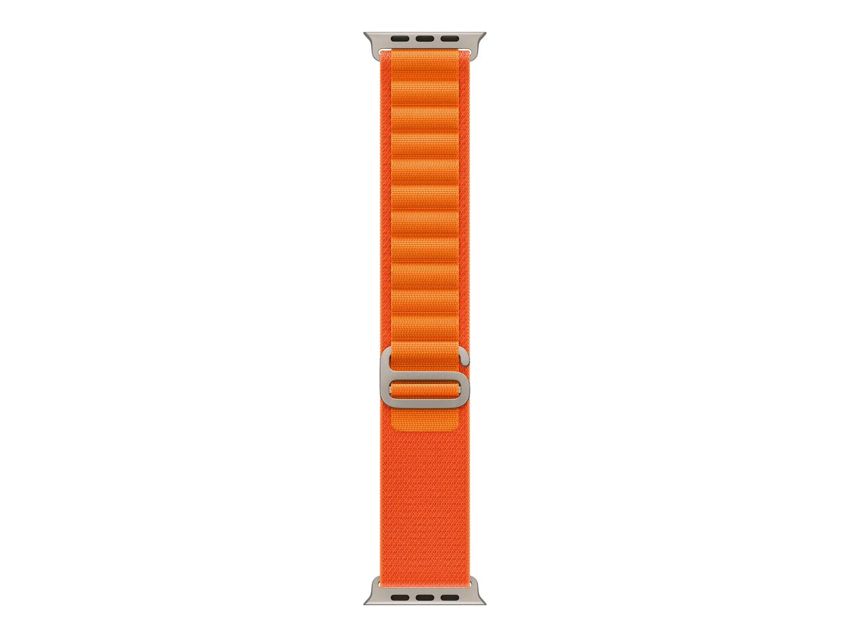 Watch Ultra - 49 mm - titanium - smart watch with Alpine Loop - textile - orange - band size: M - 32 GB - Wi-Fi, LTE, UWB, Bluetooth - 4G - 2.16 oz
