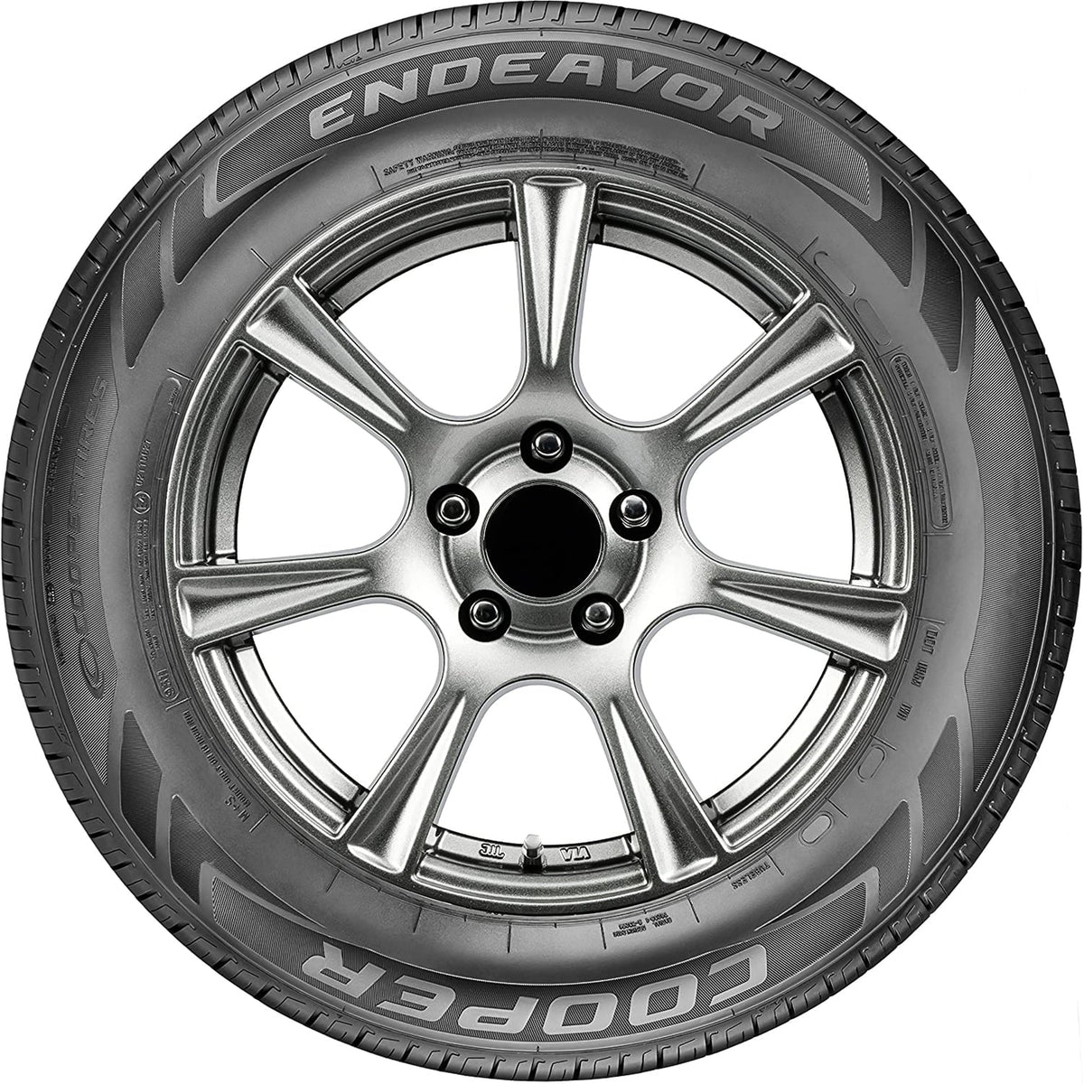 Set of 4 (FOUR) Cooper Endeavor 225/50R17 98V XL AS A/S All Season Tires Fits: 2012-15 Chevrolet Cruze LT, 2012-18 Ford Focus Electric