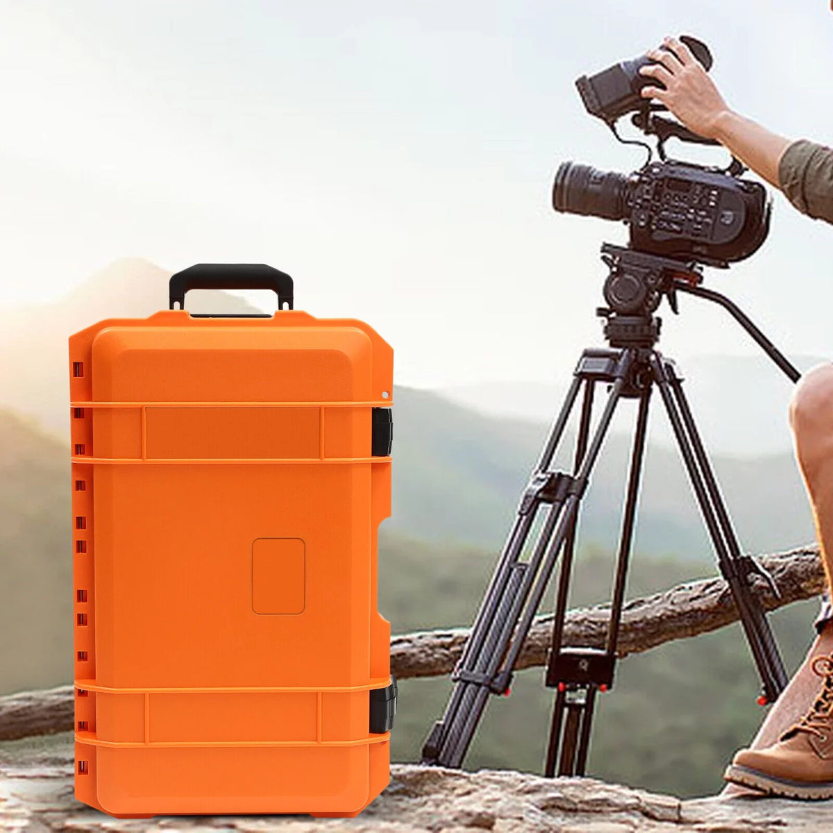 Camera Box Storage Protect Roller Carry Case Fluid Camera Box Case 22"