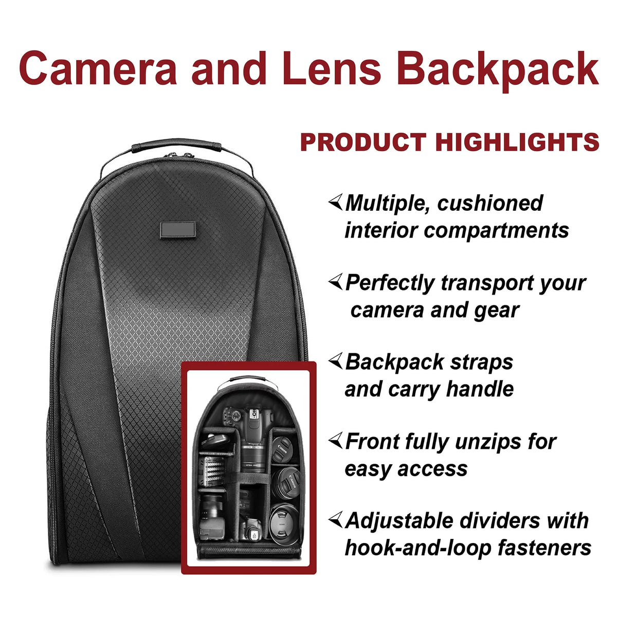 EOS 5D Mark IV DSLR Camera with 24-105mm + 75-300mm Lens + 2 Pack SanDisk 128GB + Backpack + ZeeTech Accessory Bundle