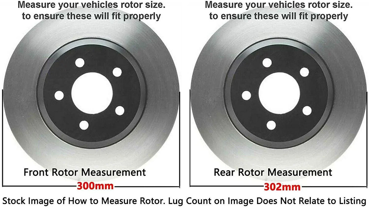 Detroit Axle - Brake Kit for 2013-2019 Ford Fusion 2013-2016 Lincoln MKZ 2014 2015 2016 Disc Brake Rotors and Ceramic Brake Pads Replacement : 11.81" Front and 11.89" Rear Rotor