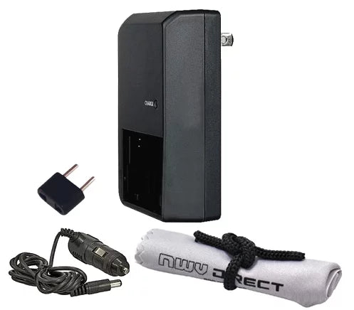 Handycam HDR-CX500V Off Camera Chipset Rapid Charger + Nwv Direct Microfiber Cleaning Cloth.