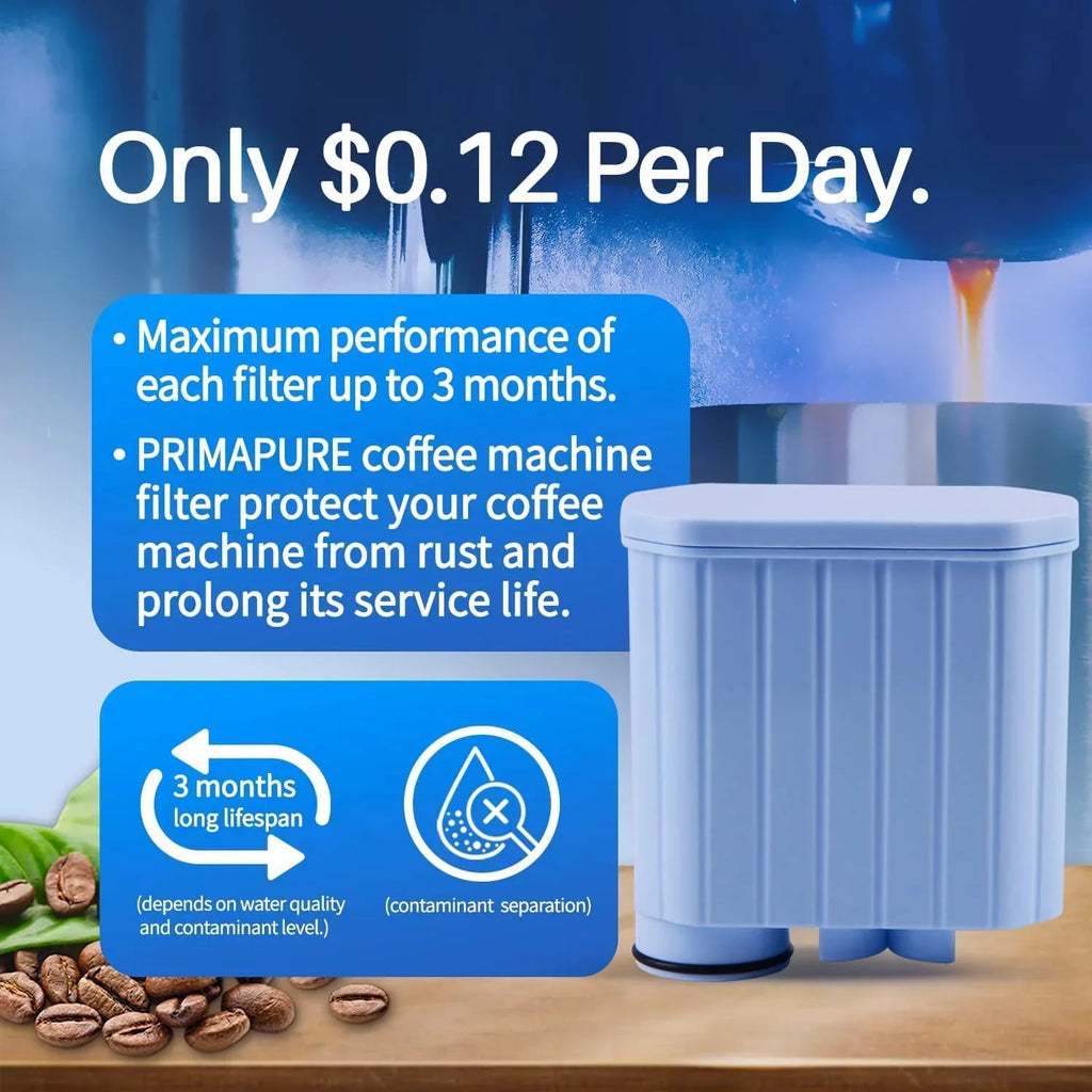 4-Pack PrimaPure Espresso Coffee Machine Fluid Filter Replacement For Philips Saeco AquaClean CA6903 Certified To NSF / ANSI 42 by IAPMO R&T