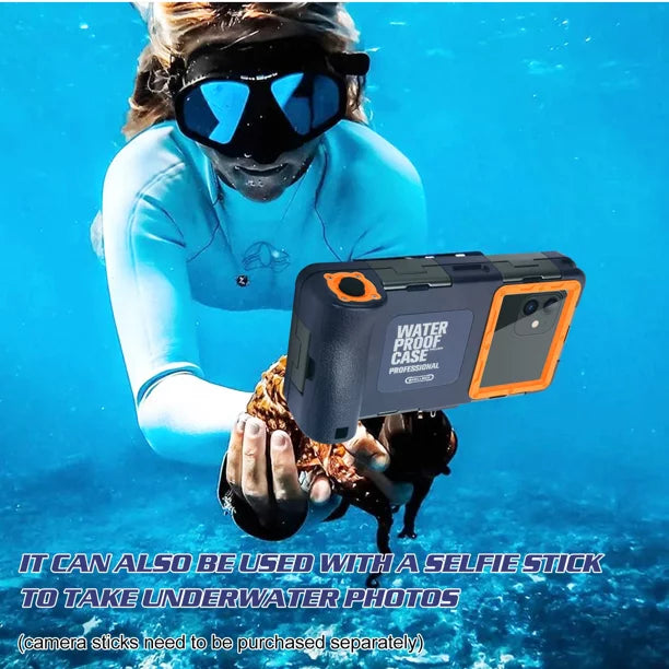 UrbanX Professional [15m/50ft] Swimming Diving Surfing Snorkeling Photo Video Fluid Protective Case Liquid Housing for Micromax Bolt Selfie Q424 And all Phones Up to 6.9 Inch LCD with Lanyard
