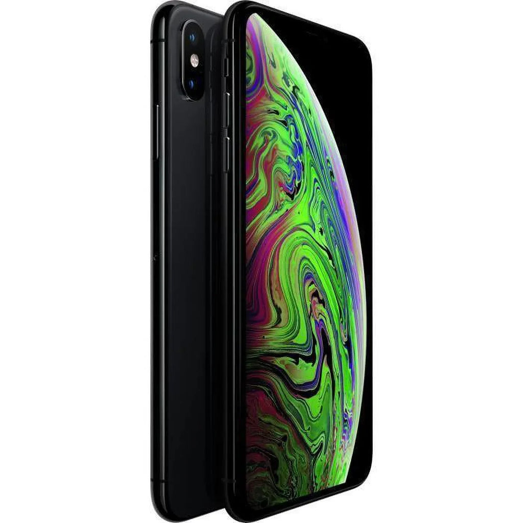 Restored iPhone XS Max A1921 (Fully Unlocked) 64GB Space Gray (Grade A) w/ Wireless Earbuds (Refurbished)