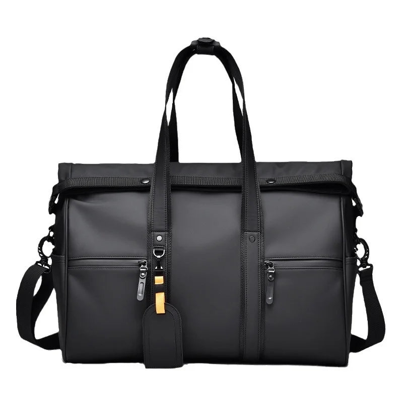 Fluid Travel Bag Dry And Wet Separation Leather Feel Large Capacity Business Trip Handbag Men'S And Women'S Luggage Bag Sports And Fitness Bag