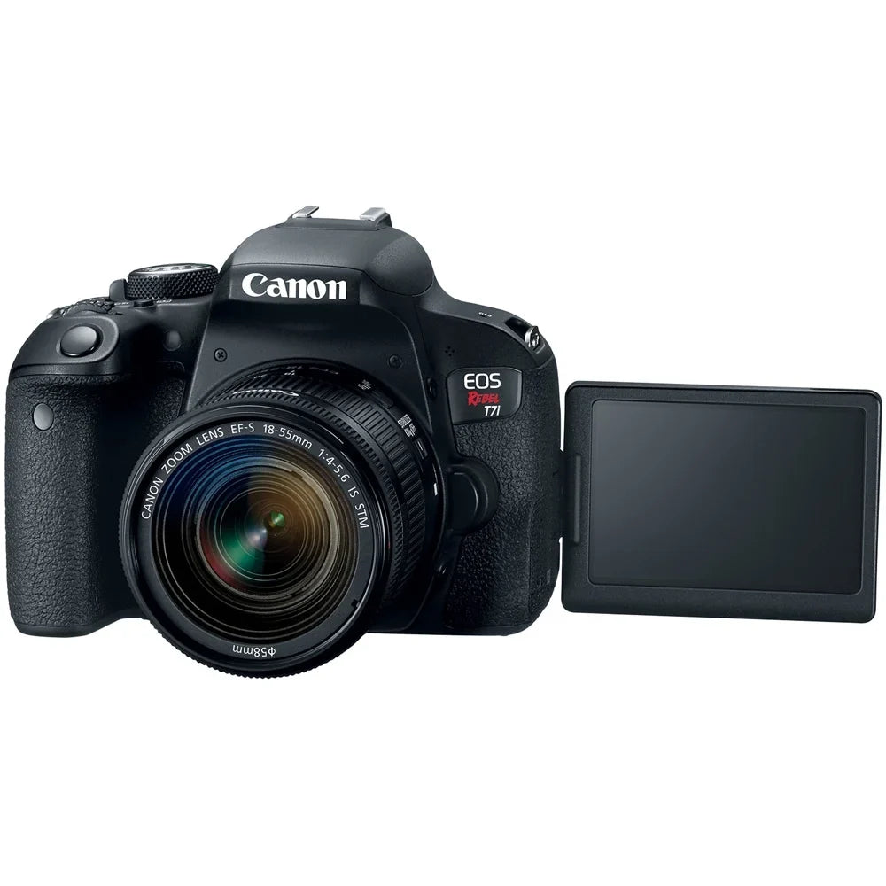EOS Rebel T7i/800D DSLR Camera with 18-55mm Lens Memory & Flash Kit