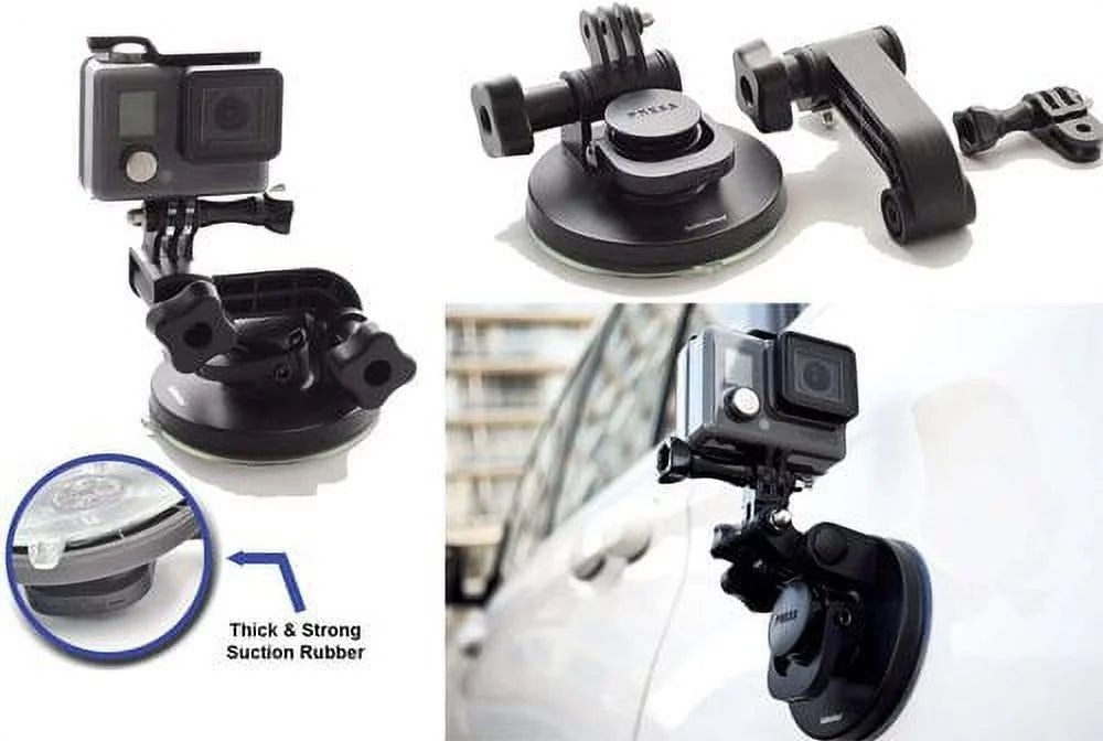 Suction Cup for Gopro Mount Car Windshield Window Vehicle Boat Camera Holder for Gopro Suction Cup Mount Windshield Mount - for GoPro Max 360 Hero 8 Black Hero 7 Hero6 Hero5 Hero4 HD by Su