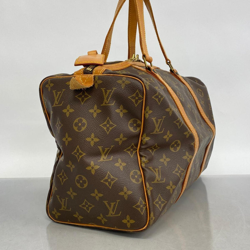 Pre-Owned Louis Vuitton Boston Bag Monogram Saxe Souple 35 M41626 Brown Men's Women's (Good)