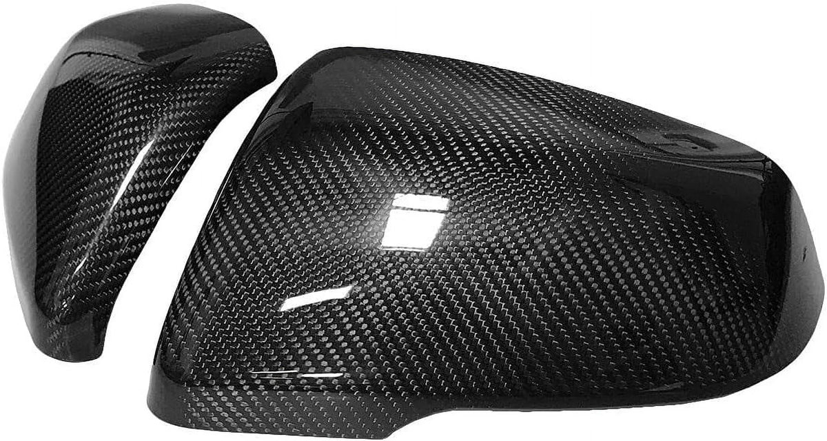 Cobra-Tek 2 pieces Rearview Mirror Cover Cap Fits 2019 - 2022 Toyota Supra - Side Mirror Covers For Car Replacement - Real Carbon Fiber - Grade A quality