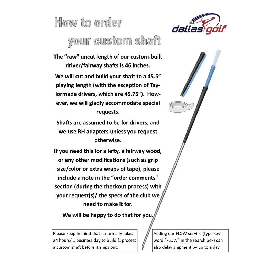 Project X HZRDUS Smoke Black RDX 60 Stiff Shaft + Cobra F6+ / F7+ / Fly-Z+ Tip + Grip