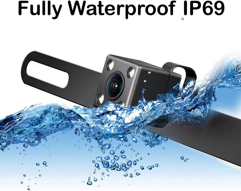 CAM111 Backup Camera License Plate HD Night Vision Rear View 170° Angle Fluid Compatible with Pioneer Car Radio DMH-100BT DMH-WT8600NEX DMH-160BT DMH1770NEX AVH-120BT AVH-210EX AVH-2550NEX