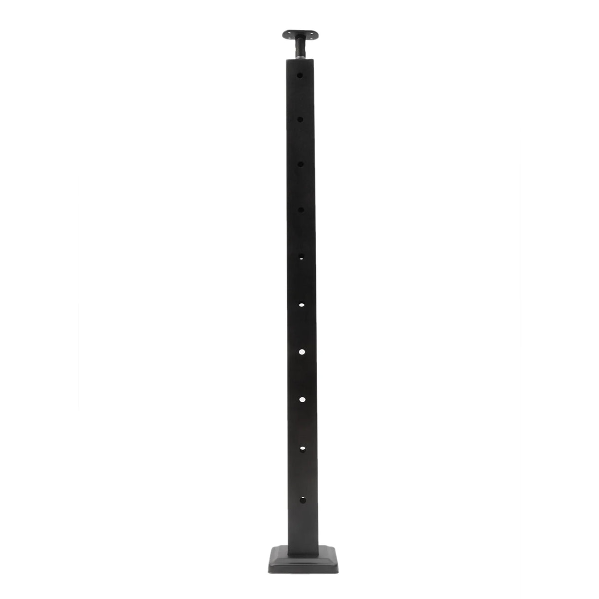 Stainless Steel Cable Railing Post Square Fence Post Level Two Sides Pre-Drilled for Wood Concrete Level Deck Cable Railing System 36''x2''x2''