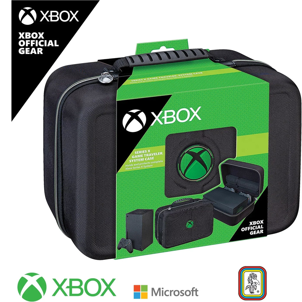 RDS Industries - Black and Green, Xbox Series X, Game Traveler Video Game System Carrying Case